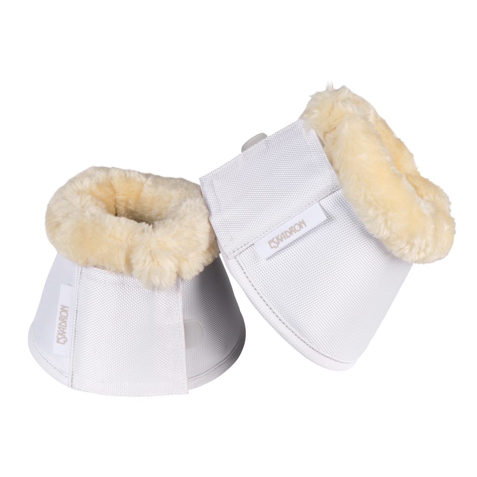 Eskadron FauxFur Klokker - Hvid, 2 stk.