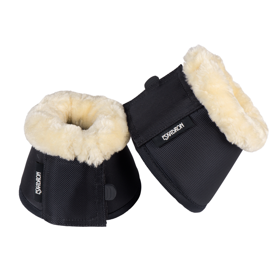 Eskadron FauxFur Klokker, Sort - 2 stk.