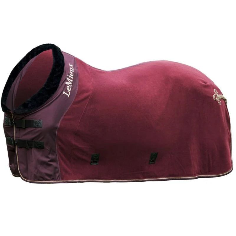 LeMieux Luxe fleece tæppe - Rioja/black