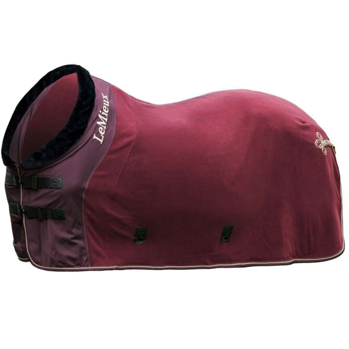 LeMieux Luxe fleece tæppe - Rioja/black