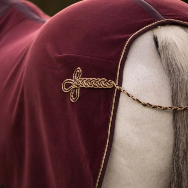 LeMieux Luxe fleece tæppe - Rioja/black