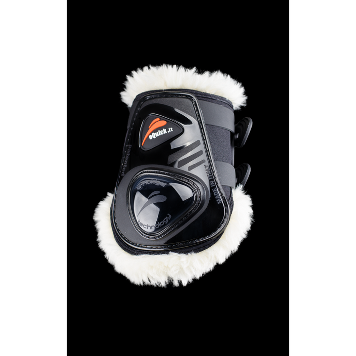 eQuick 'eShock' Legend Fluidgel Bagben m. lam - Sort, 2 stk.
