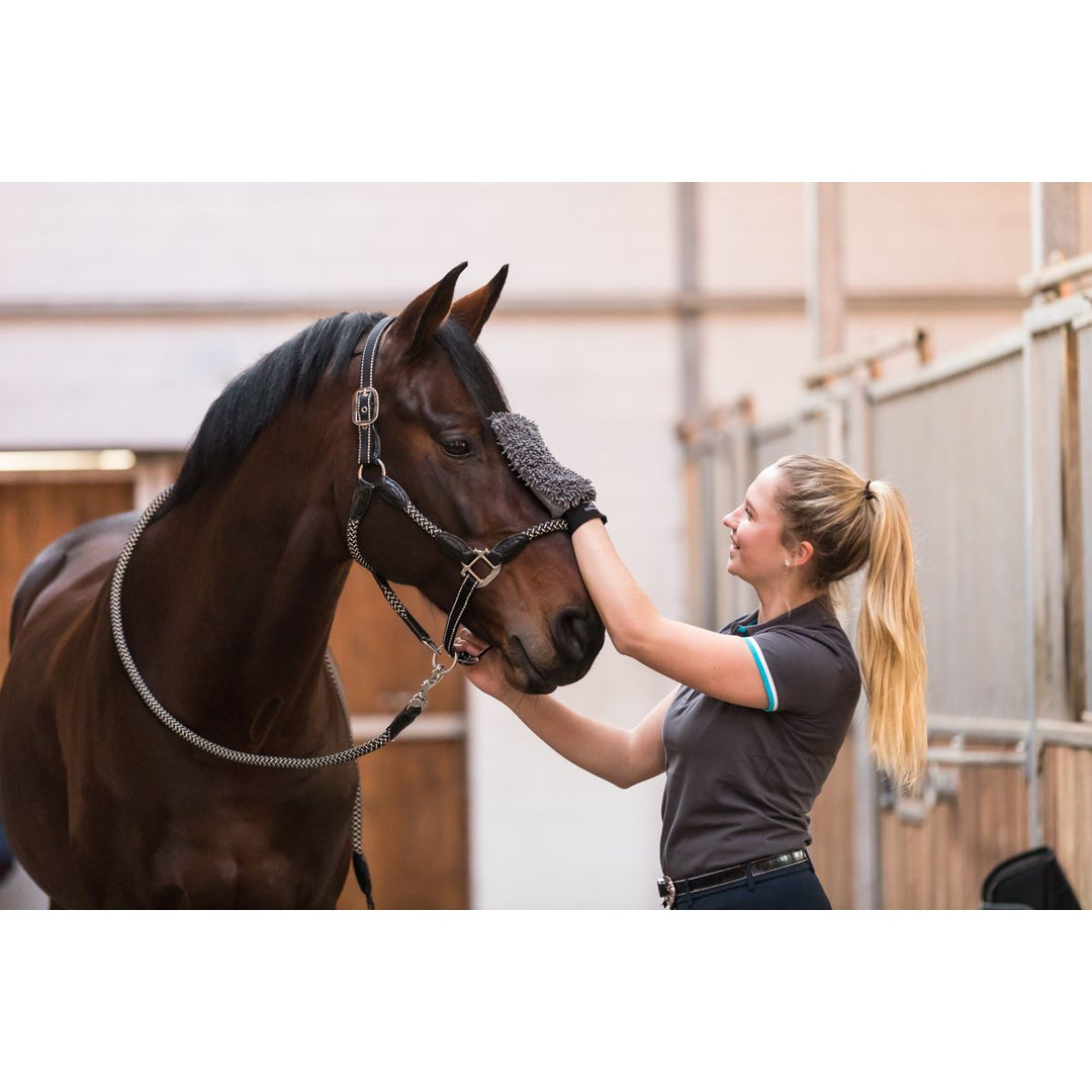 Equine-Microtec Plejehandskesæt - "CARE, POLISH, RUB"